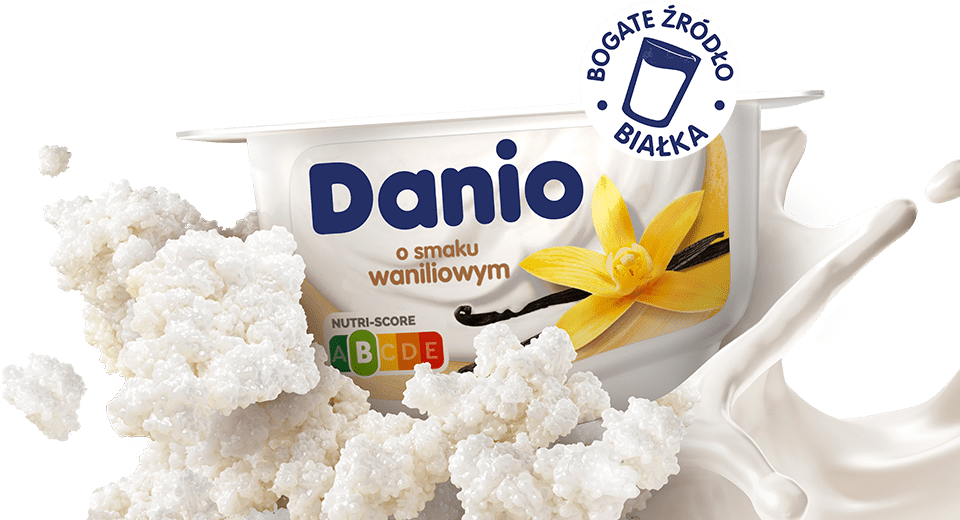 Danio o smaku waniliowym