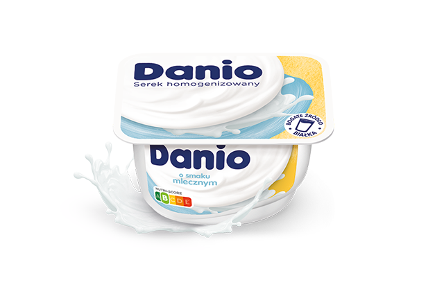 Serek homogenizowany Danio o smaku mlecznym