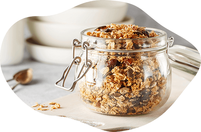 Granola z serkiem Danio