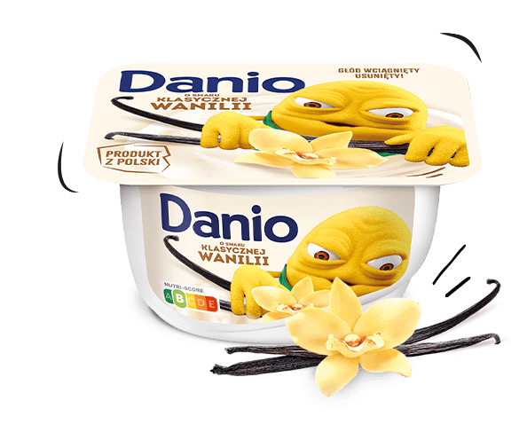 serek homogenizowany danio o smaku klasycznej wanilii