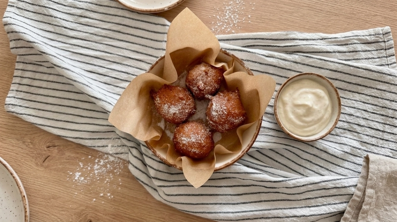 Szybkie pączki z serka homogenizowanego